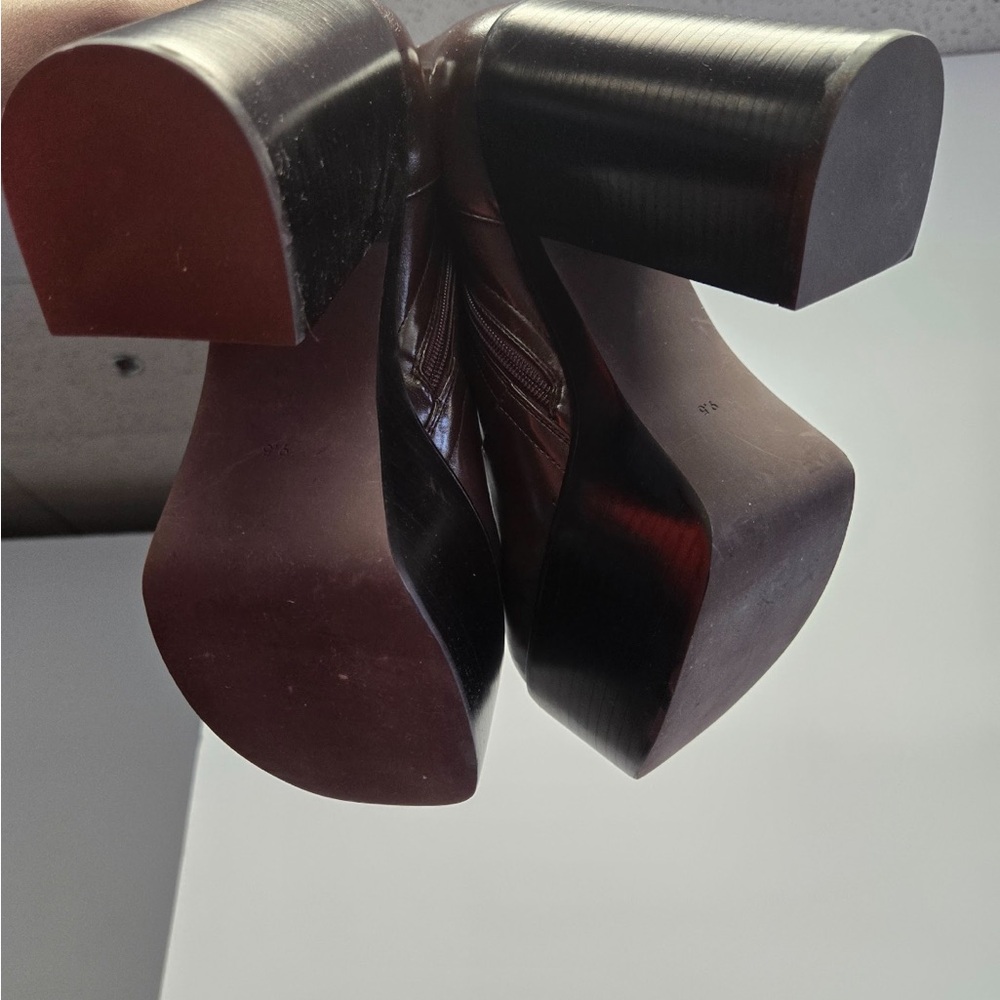 Brown Platform Boots - Picture 7 of 7